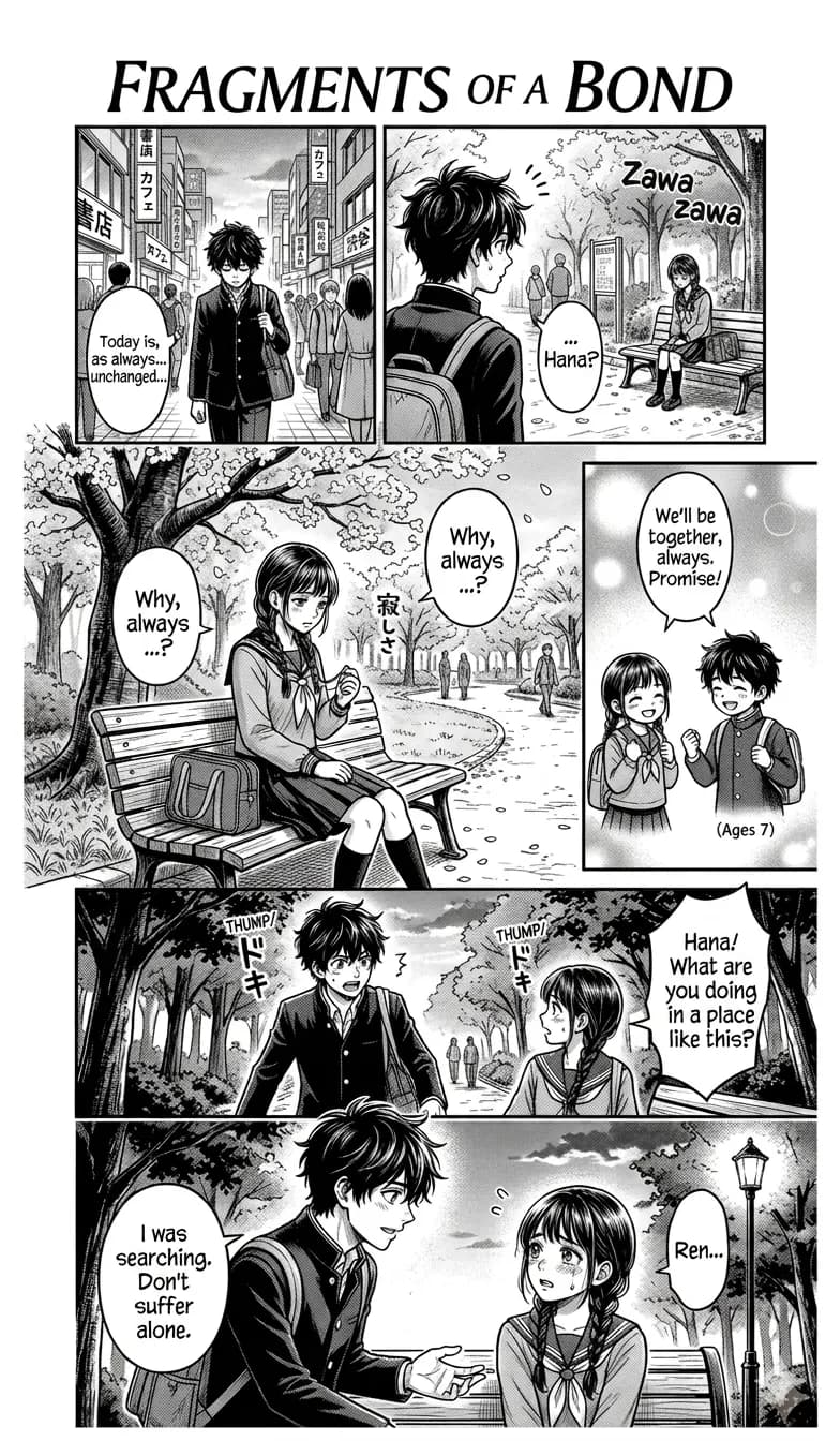 Vertical Japanese manga text translated to English